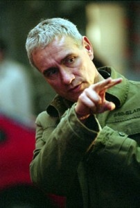 Roland Emmerich on the set of Anonymous