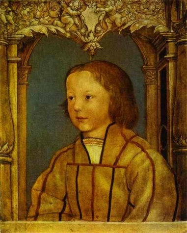 Ambrosius Holbein "Portrait of a Boy with Blond Hair", 1516, the year of John de Vere's birth