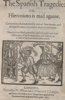 Did "The Spanish Tragedy" inspire the tragedy called "The Spanish Maze"?