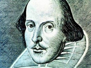 Martin Droeshout's engraving, "cut" for "gentle Shakespeare"